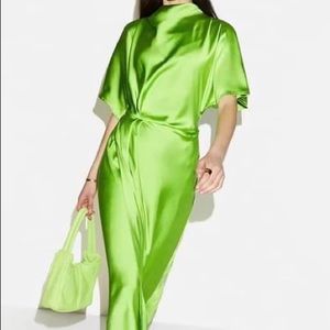 Stine Goya satin tea length dress